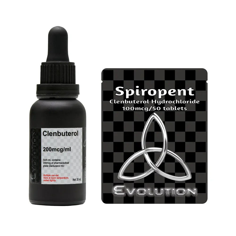 Clenbuterol/Spiropent - liquid; 200mcg x 30ml and tablets; 100mcg x 50